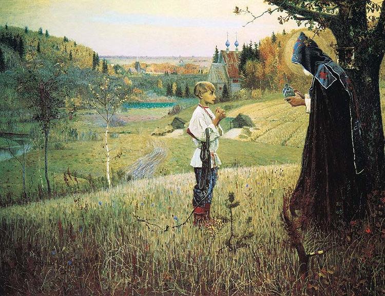 Mikhail Nesterov The Vision of the Youth Bartholomew Sweden oil painting art